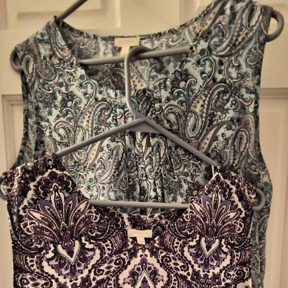 Talbots (2) Sleeveless Shells - Size Large & Large Petite